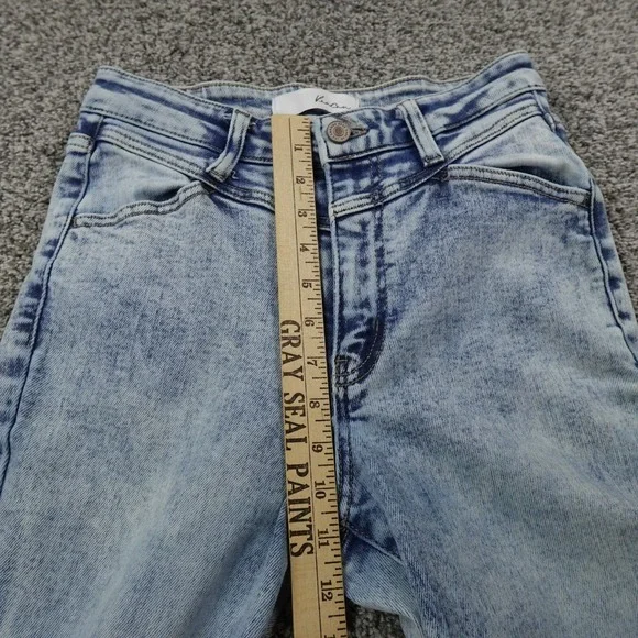 KanCan Jeans Womens 5 Blue Denim Pants High Rise Boot Flare Bell Stretch Hippie - Picture 4 of 13